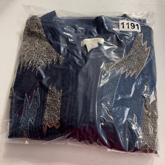 Chicos Women's Embroidered Beauty Labelle Jacket Size 3 US/L - Picture 10 of 11